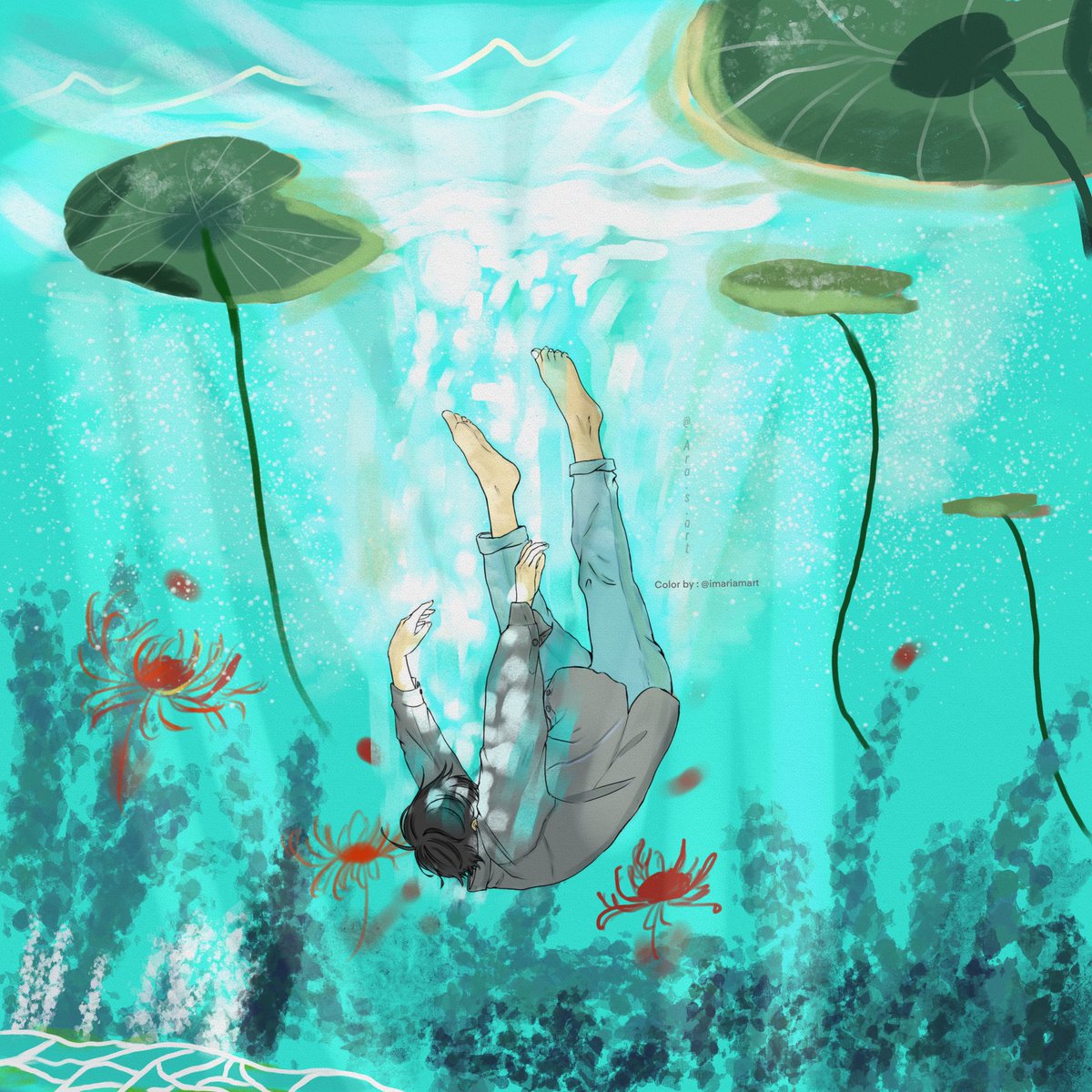 أحب تلوين البحر 🌊.