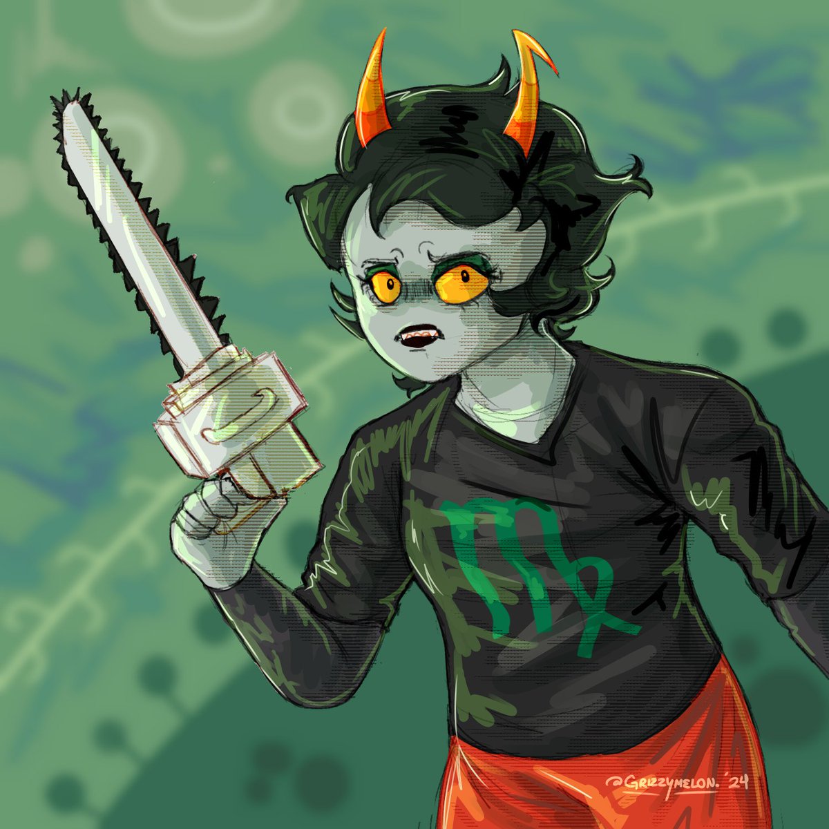 swadeycon's tweet photo. kanaya woah!!! put that thing down!!!!

#homestuck #pesterquest https://t.co/ySTahPIfUR