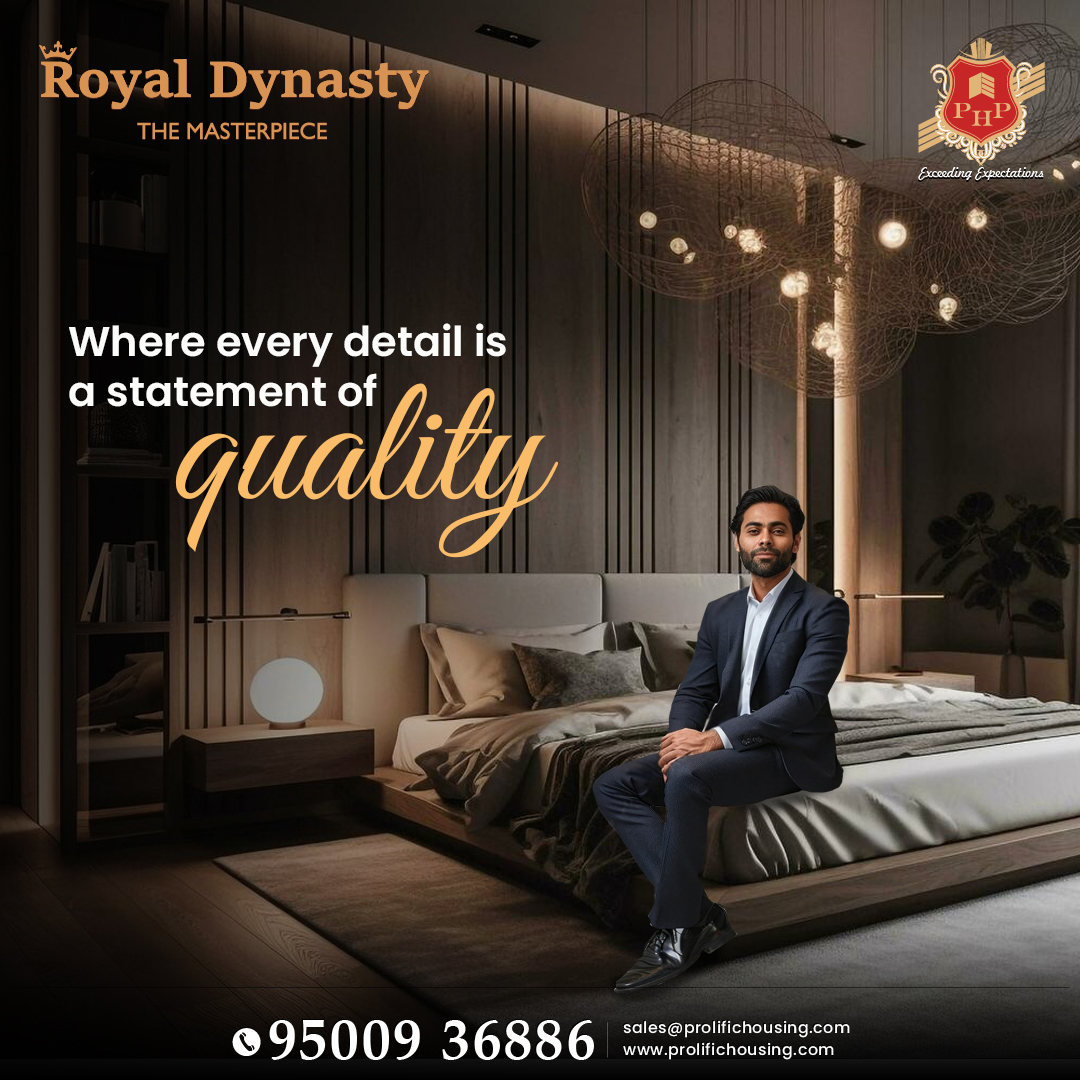 At Royal Dynasty, every detail from the high-end construction to the elegant finishes reflects our commitment to quality.

#Prolifichousingandproperties #Royaldynasty #RoyalDynastyQuality #CraftingExperiences