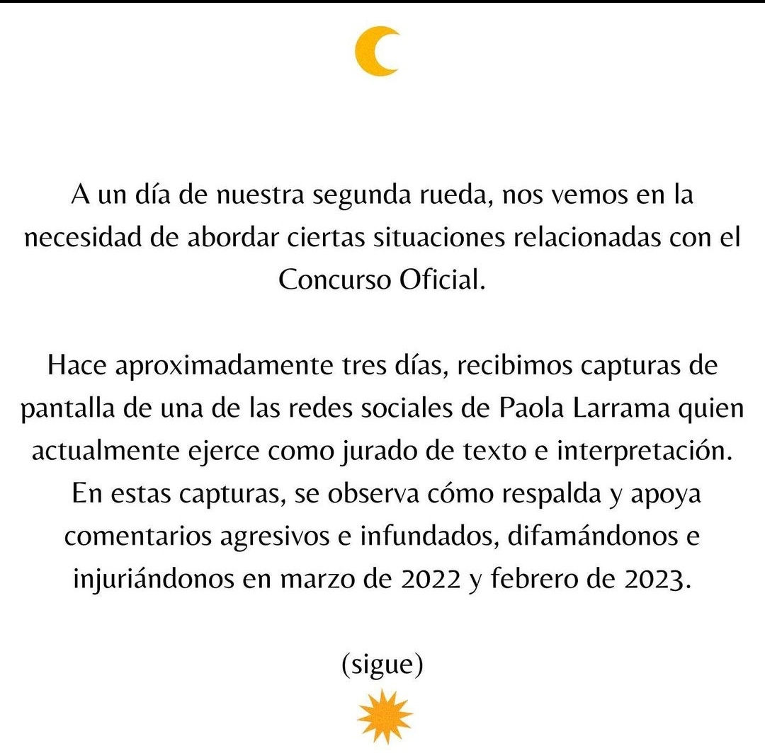 CarnavalU17's tweet photo. Tremendo comunicado de La Trasnochada. https://t.co/Y5Cs6cL3nj
