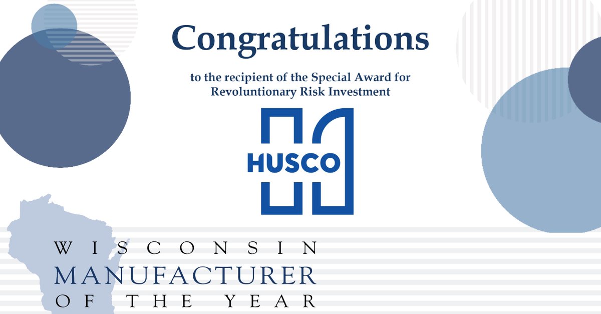 Congratulations to the winner of the Special Award for Revolutionary Risk Investment, Husco! #WIMOTY <a href="/HuscoIntl/">Husco</a>