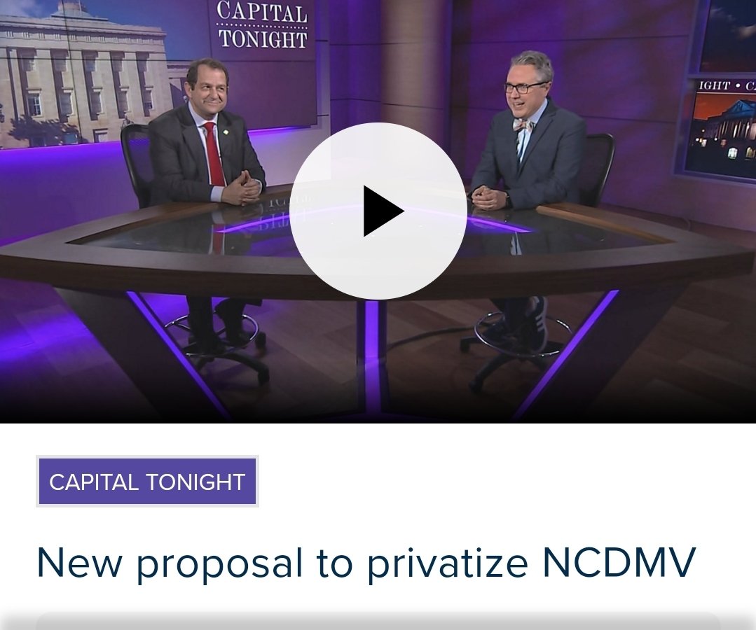 New proposal to privatize NCDMV

Sounds very Libertarian! We've been preaching this and many other great solutions for our government. 

Vote Libertarian in this coming primary and show the duopoly that they don't own your vote!  We already know whose winning the R and D primary…