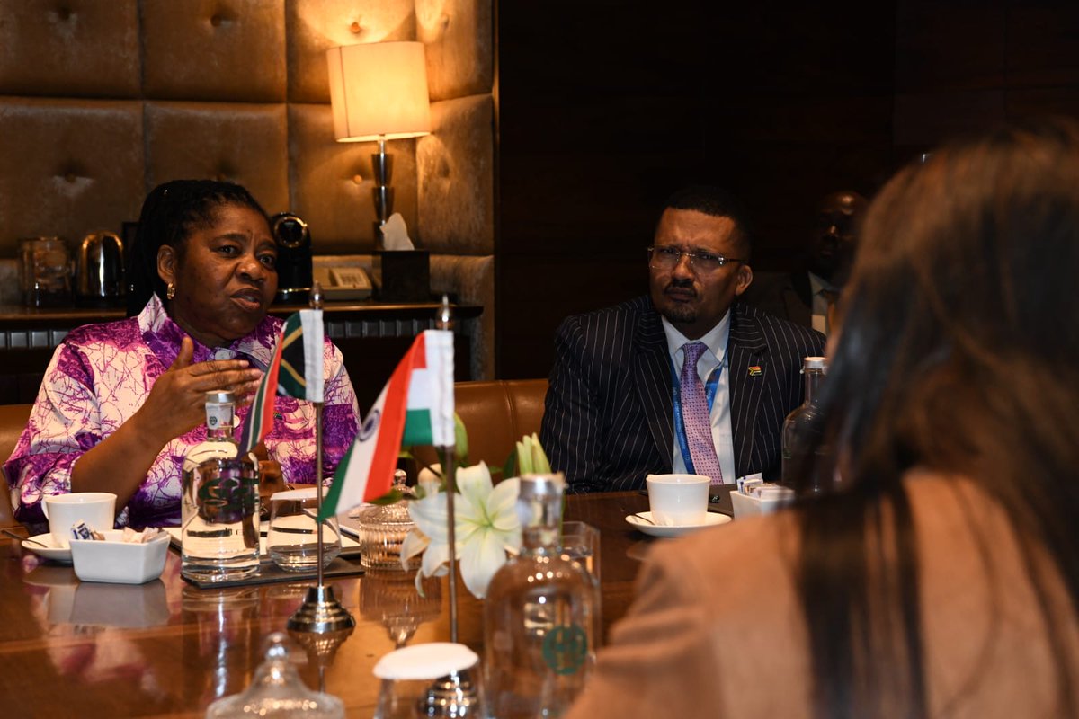 DIRCO_ZA's tweet photo. #SAIndiaRelations🇿🇦🇮🇳 | Deputy Minister Candith Mashego-Dlamini bilateral meeting with the Indian Minister of State H.E.Meenakshi Lekhi, at Taj Palace, New #Dehli, India. 22/02/2024
📷: Yandisa Monakali / #DIRCO https://t.co/Ne7RaxdXKf