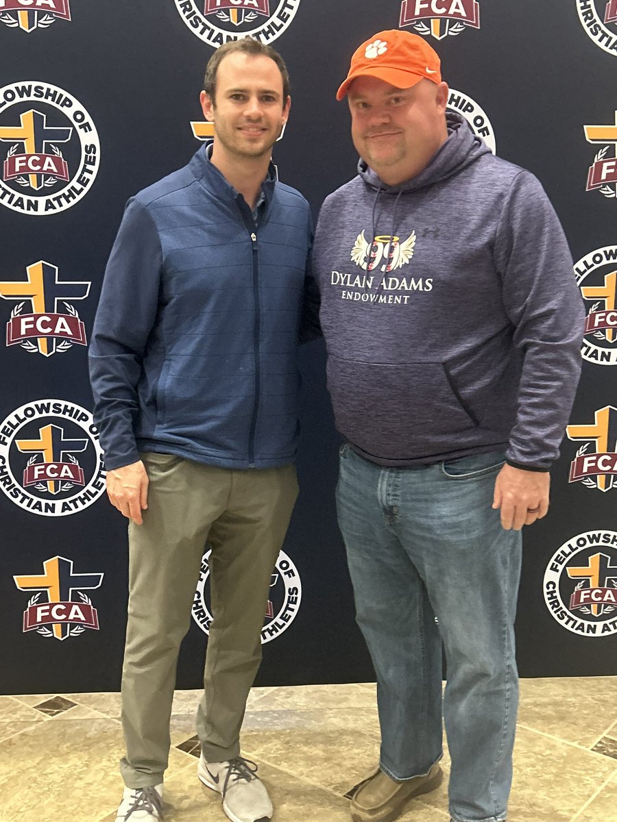 Mike Adams (@mike_adams99) on Twitter photo Great meeting <a href="/renfrowhunter/">Hunter Renfrow</a> tonight at the FCA banquet! Impressive person and player. Go Tigers! <a href="/Endowment99/">Dylan Adams Endowment</a> Great meeting <a href="/renfrowhunter/">Hunter Renfrow</a> tonight at the FCA banquet! Impressive person and player. Go Tigers! <a href="/Endowment99/">Dylan Adams Endowment</a>