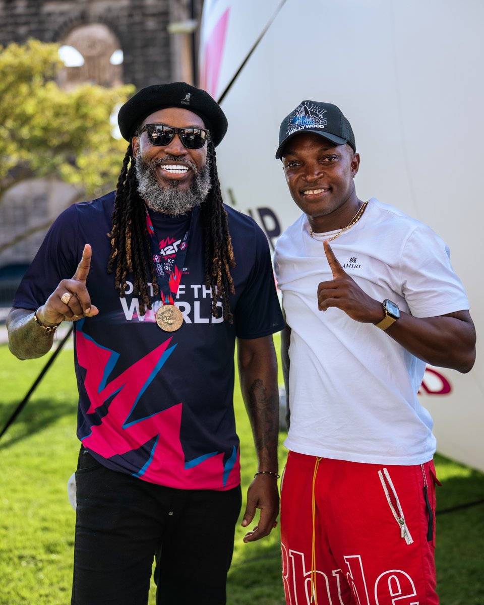 Chris Gayle was in Barbados to celebrate the 100 day countdown to the kick off of the ICC T20 Men's WorldCup 2024.

We cannot wait to welcome you to the upgraded Kensington Oval! 

#komi #kensingtonoval #chrisgayle