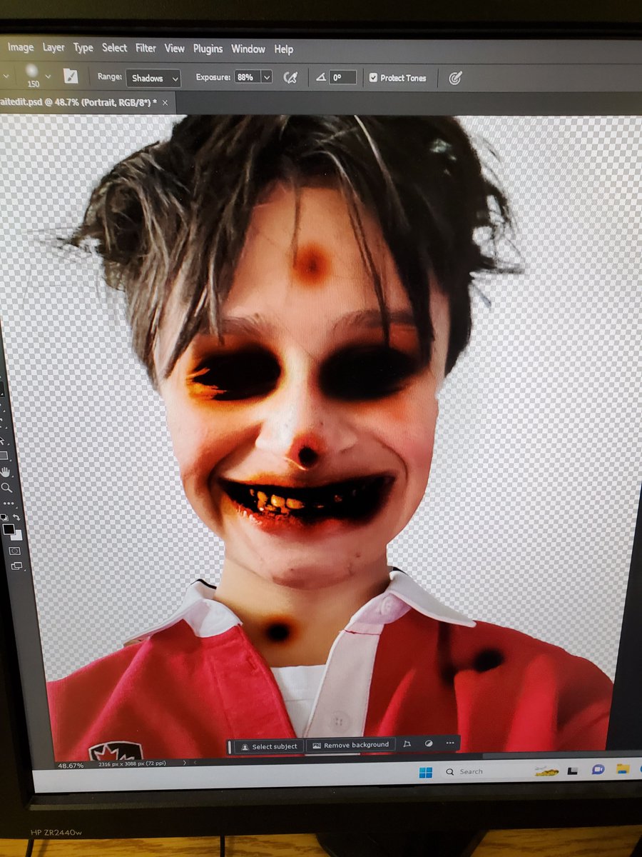 You can never be too ready for Halloween! We promise it's just Photoshop :) #taketech #commtech #glebecollegiate #ocdsb