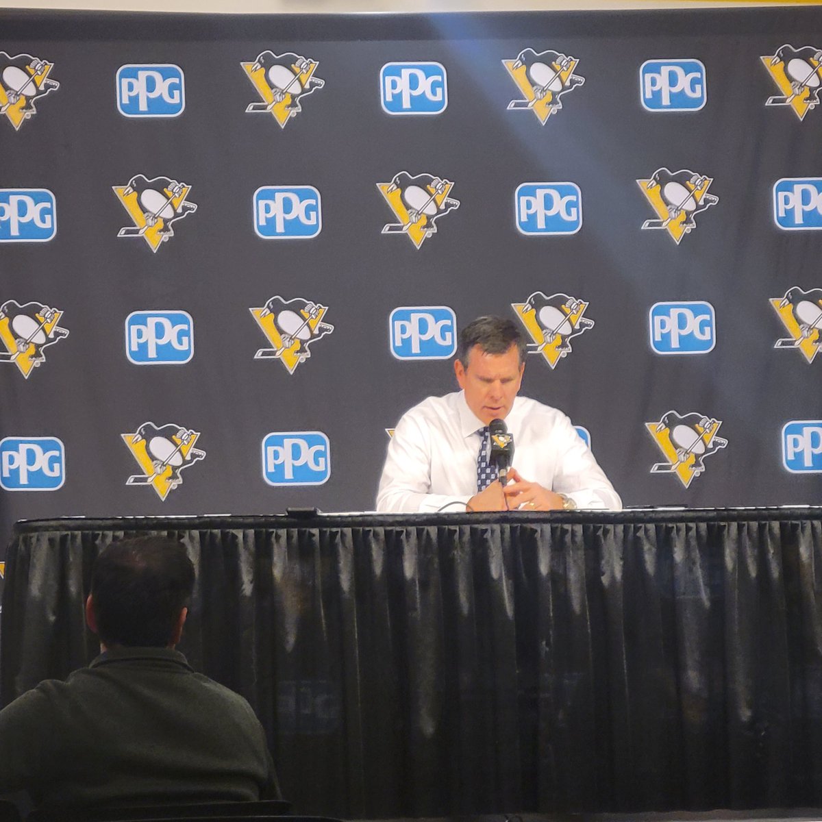 penguinslive's tweet photo. Hear what @penguins Head Coach Mike Sullivan had to following his team's 4-1 victory coming up on #PenguinsLivePostgame https://t.co/Uk1n00ZBcP