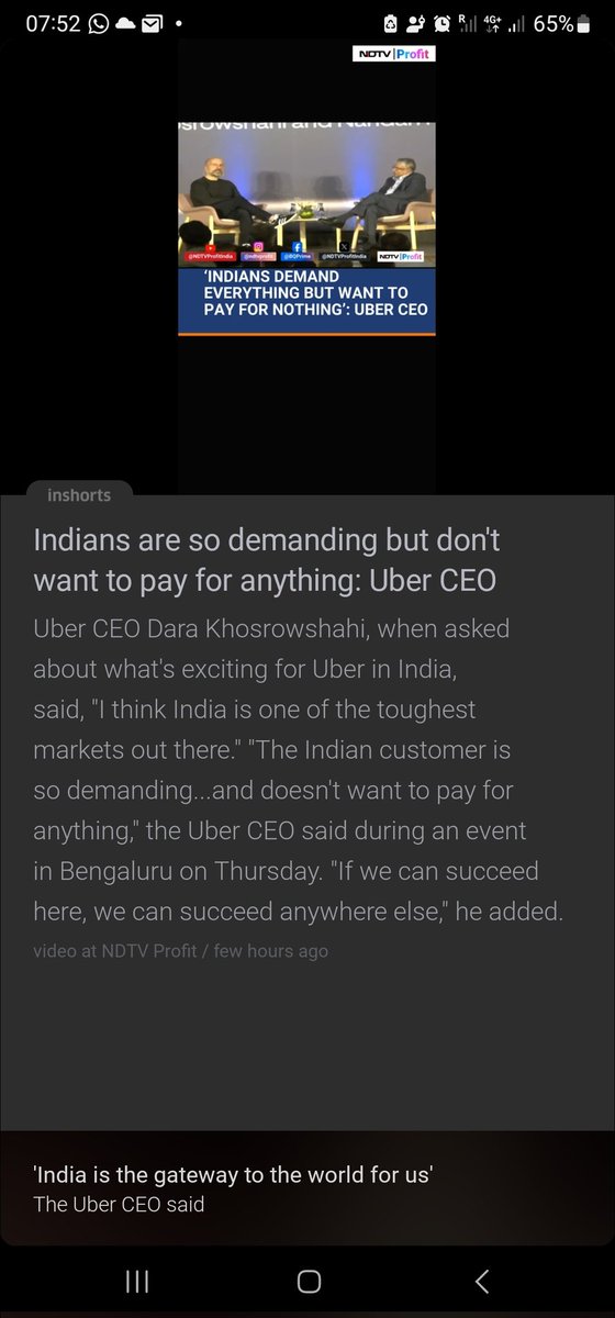 akhildes's tweet photo. @Uber_India @NDTVProfit @ndtv
Absolutely baseless &amp; senseless comments by Uber CEO!
Indian customers R THE most generous who pay a premium for value in human connections, empathy &amp; trust over Tech.
@Uber lacks all &amp; more!
@dkhos Coz ur not able to deliver u blame?
#boycottuber https://t.co/HkdSrtPW9Y