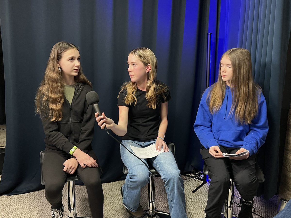 MSJKingsville's tweet photo. Thanks to Paige Faubert, Kinsey Kendrick and Julia McInnis for joining us to share their experiences on the community school naming committee. The episode, out Saturday, provides a student perspective on the board’s naming decision for the new school. @HoserDave  @KevinBlackNews https://t.co/OmE7O43Eb2