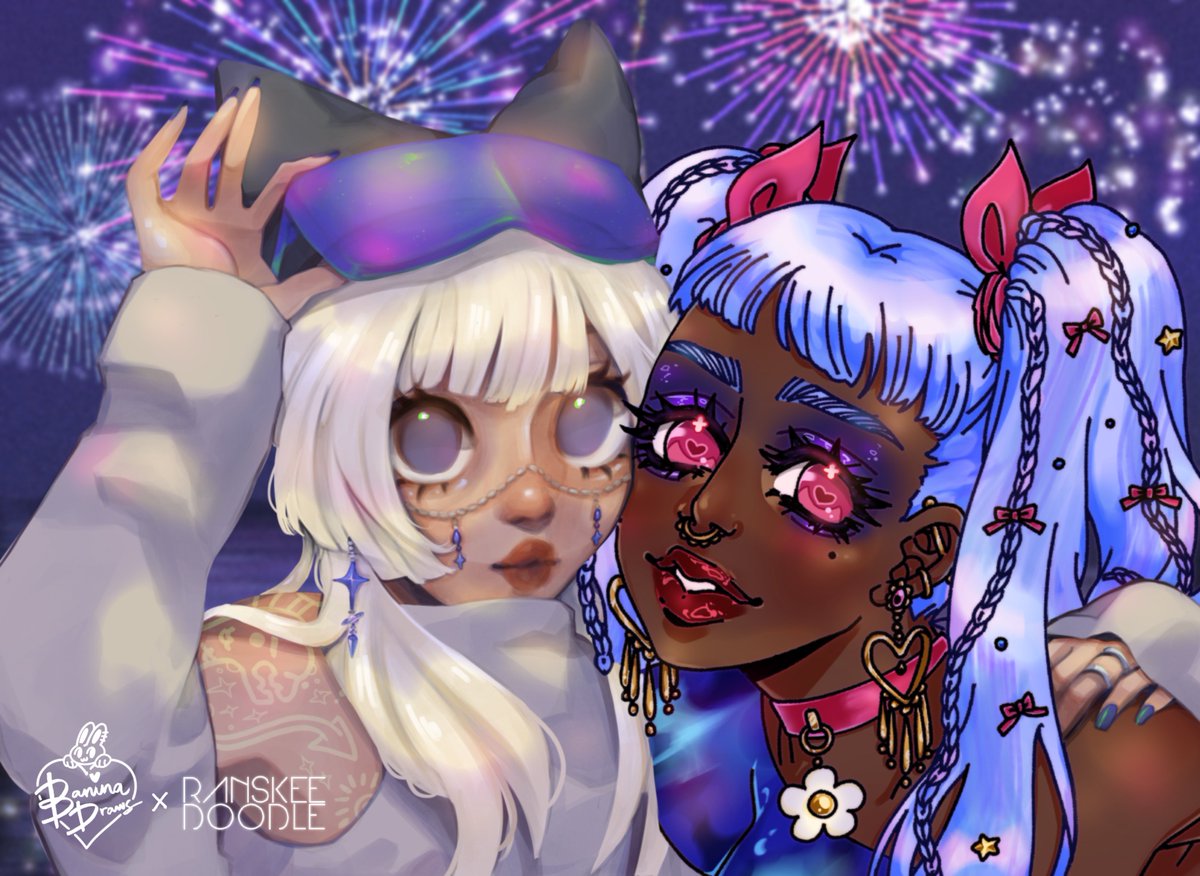 baninadraws's tweet photo. ‼️ CUTE GIRLS IN YOUR AREA ‼️

2nd collab of the year!! collab with @n4narys, big love because i adore how this turned out!!! ✪ ω ✪ https://t.co/M4eBEYpGeP