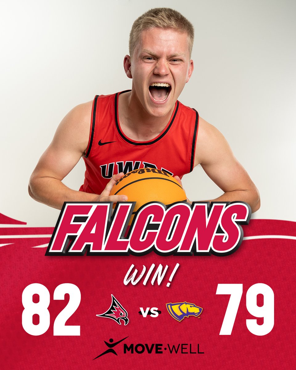 𝗙𝗮𝗹𝗰𝗼𝗻𝘀 𝗪𝗶𝗻!

<a href="/UWRFMensbball/">UWRF Mens Basketball</a> takes down UW-Stevens Point to advance to the WIAC Tournament Championship! The Falcons will travel to UW-Platteville on Saturday.

#FFT