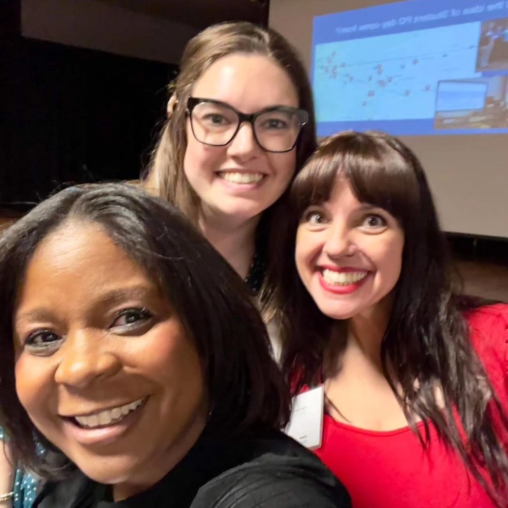 AngSuperPowers's tweet photo. Today was a much-needed day of bucket filling. @kasmultimedia, @meg_swag, and I presented together. @ahillman25 energized my mind and body.  Of course I always learn from the Kansas Teacher of the Year!  #KEENJoy2024 #OlatheProud #KNEAStrong https://t.co/n9eO62MPMP