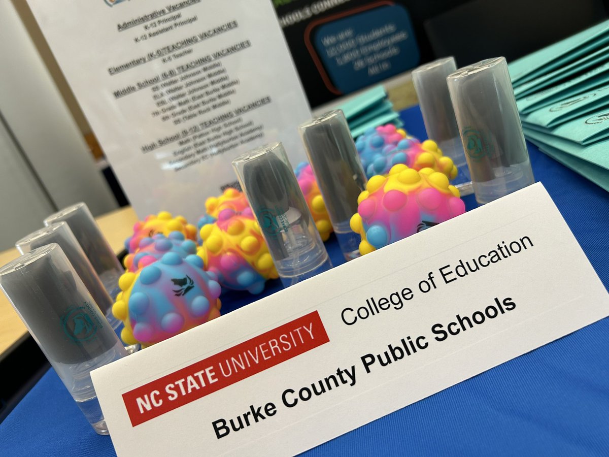 charlesw2015's tweet photo. A great day at NC STATE sharing all the reasons why BCPS is the  perfect place to begin a career.  Great to see former BCPS students taking their next steps. #ignitelearningbcps https://t.co/w2CRnYh4P5