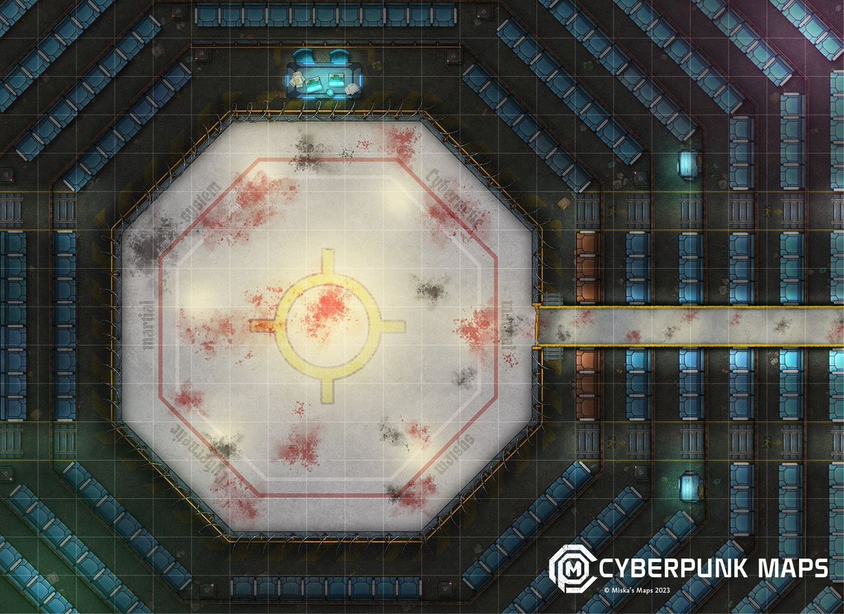 'Front row seats sir?'

#scifi #cyberpunk #cyberpunkRED #battlemap #cyberpunk2020 #shadowrun