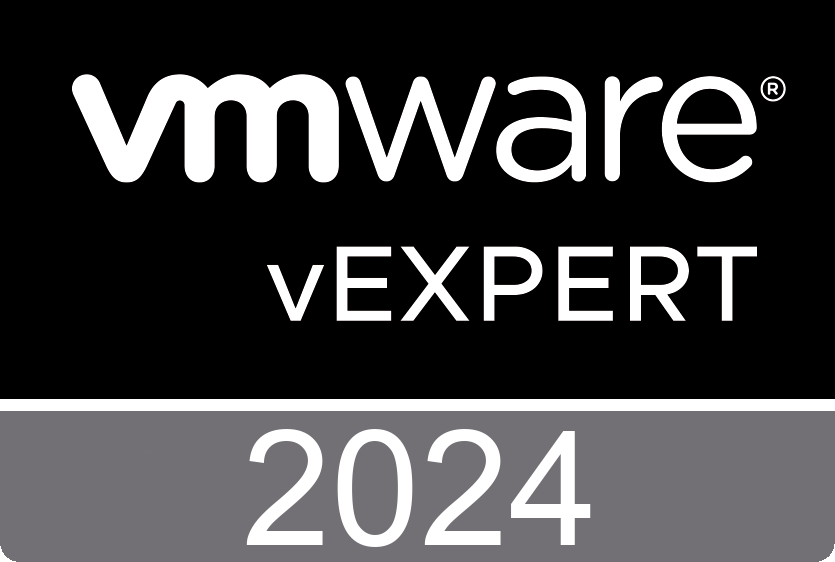 I'm honored to be re-awarded as VMware vExpert! Congrats to all vExperts 2024! Let´s keep pushing! #vExpert #VMware