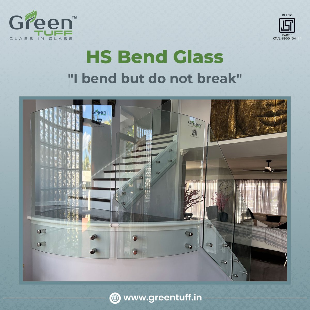GreenTuffGlass's tweet photo. With GREEN TUFF, we bend but do not break. Discover the power of flexibility and strength in every pane!

Visit us:
🌐 https://t.co/0SpGSdmvW6

#GreenTuff #GreenTuffGlass #BendGlass #HSBendGlass #GreenTuff #Resilience #Resilience #Strength #Flexibility #Innovation #GlassTech https://t.co/sD6Yp9FA8S
