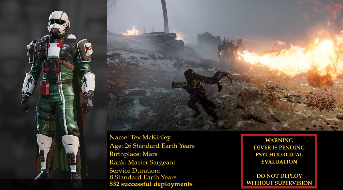 TexPyroDiver's tweet image. 𝔹𝕌ℝℕ-𝔹𝕌ℝℕ-𝔹𝕌ℝℕ

*ᵃʰᵉᵐ* 

Uh, i mean, for democracy of course....

- Your local twinkdiver.
- Unhealthy obsession with fire.
- cannot be trusted alone with enemies.
- Super Earths Okayest Medic.

#LewdRP #CrackRP #MVRP #WarhammerRP  #helldiversRP