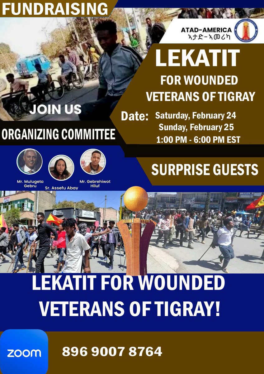 LEKATIT-11 FOR WOUNDED VETERANS OF TIGRAY
<a href="/ProfMulugeta/">Mulugeta Gebregziabher, PhD</a> 
<a href="/Aklilu_Habtwold/">Aklilu Haftu (PhD)</a>