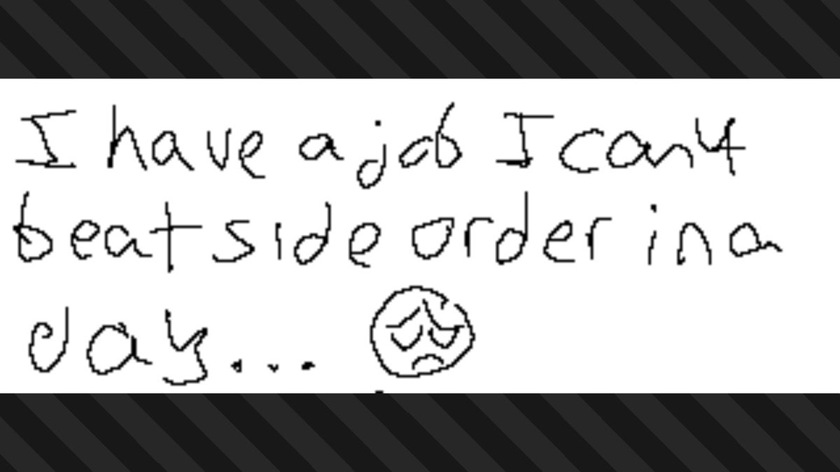 ProEpicGameGal's tweet photo. Crying at all the posts saying they beat side order already like goddamn #Splatoon3 #NintendoSwitch https://t.co/jV0caI49sr