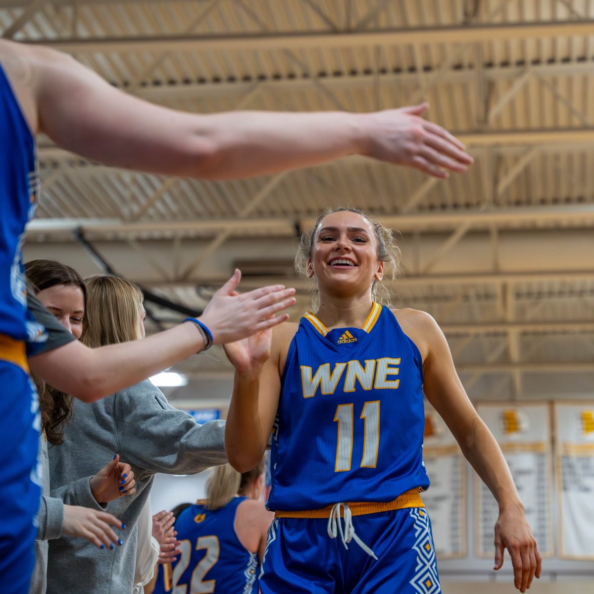 Hosting The ‘Chip Game Feeling 😁😁

<a href="/WNEwbasketball/">WNE Women’s Basketball</a> will play the CCC Championship Game at the Anthony S. Caprio Alumni Healthful Living Center THIS SATURDAY AT 1:00 PM against the University of New England 🏀 

BE LOUD. 
BRING THE ENERGY.
DEFEND THE DEN. 

#PaintItGold 🏀