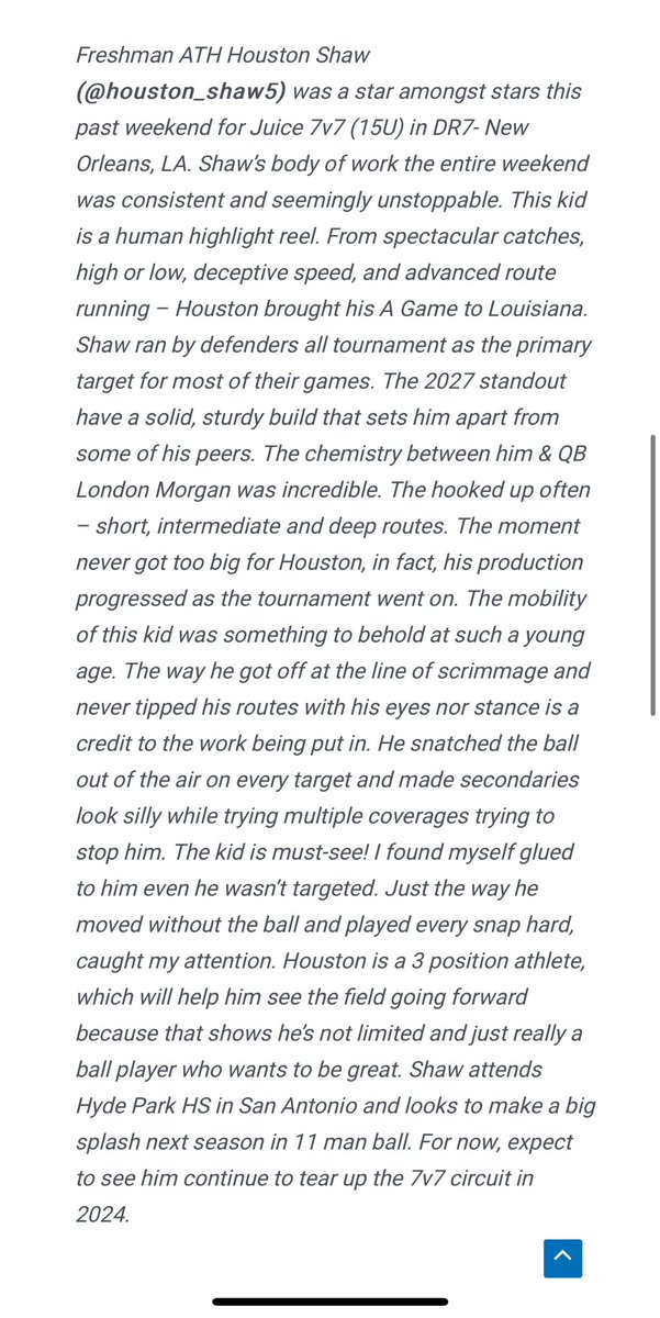 Houston Shaw (@houston_shaw5) on Twitter photo Thank you for the great words!
<a href="/StatZ_G/">Nick StatZ Gradney</a>
theplatform.drsportz.com/2024/02/22/the… Thank you for the great words!
<a href="/StatZ_G/">Nick StatZ Gradney</a>
theplatform.drsportz.com/2024/02/22/the…