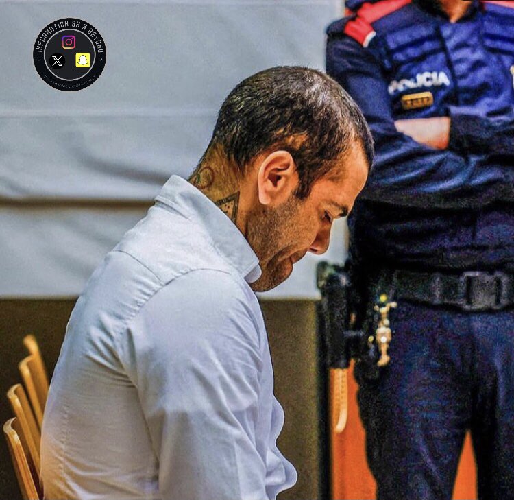 KFrymps's tweet photo. Former Barcelona Star , Dani Alves charged guilty w/ raping a woman in a Barcelona nightclub. He’s to spend 4.5 years in jail . #DaniAlves https://t.co/ZESzBBQcDS