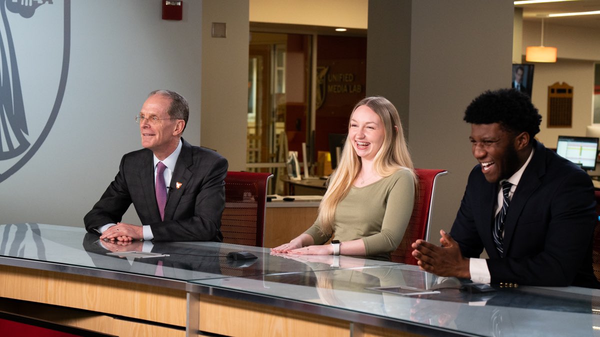 Thank you to President Mearns for auditioning with our sports team tonight! 🎥
Watch the full newscast with the link in our bio!