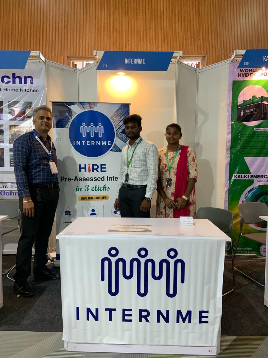 internme_intern's tweet photo. We are at @umaginechennai today , biggest Tech summit of India. Visit us at G19 to know how ai can enable your next best intern #internship #UmagineTN2024 #itnt #STARTUPTN https://t.co/qcPPTUa3K7