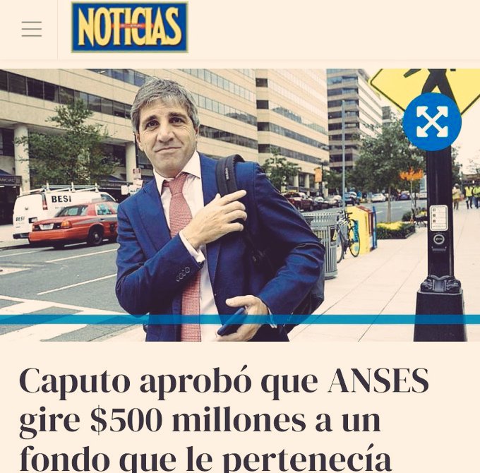 intisumaj2's tweet photo. Cuando te animes a pensar recordá que Luis "Toto" Caputo, siendo ministro de Macri, le giró $ 500 millones de la ANSES al fondo de inversión Axis, fundado por él mismo. 
Buenos Muchachos... https://t.co/0NeA01Ifto