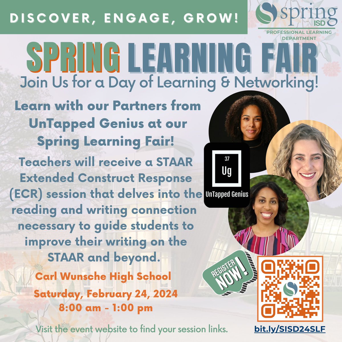 Hey #SpringISD! We’re anxiously awaiting our Saturday learning sessions with y’all! It’s not too late to register, we are holding two dynamic sessions on Tapping into the ECR! @SISD_TheForce #SpringISD #ECR #STAAR