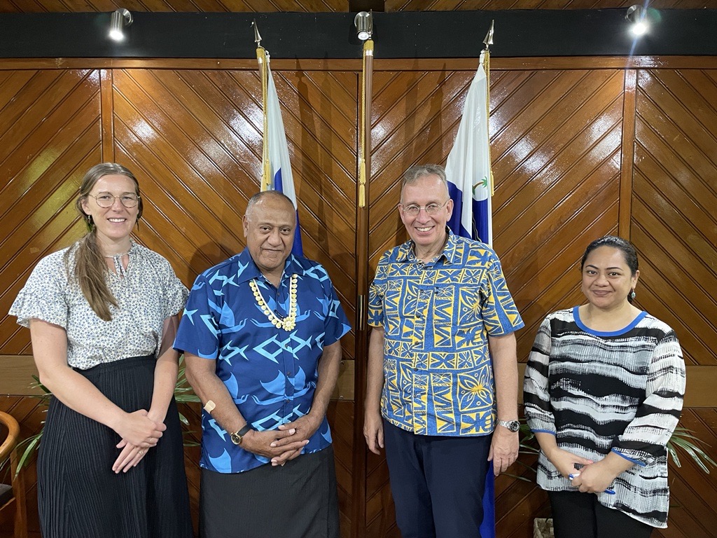 Guten Tag! Pacific Ocean Commissioner Dr Filimon Manoni met with Germany's Ambassador & Special Envoy for Pacific Island States Dr Andreas Prothmann & discussed #ocean issues. Germany is in the process of ratifying #BBNJ. Palau was the first to ratify #BBNJ followed by Chile