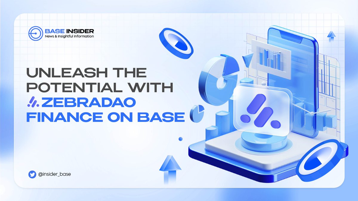 insider_base's tweet photo. Introducing @ZebraLending, the trailblazer project in lending on the @Base ecosystem! 🚀
🌐 Pioneering the Real-world Assets model, #ZebraDAO redefines #DeFi by bridging the traditional and digital worlds.
Dive into a new era of lending innovation 👇🧵
#Base #BuildOnBase https://t.co/12j92V6Gph