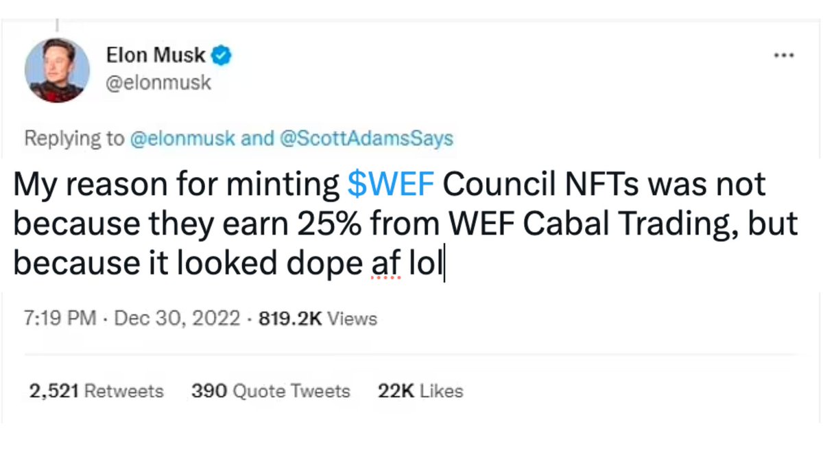 We have officially minted out 250 $WEF Council NFTs

Ze Forum Cabal will soon activate the first ever trading bot on #Solana that distributes profits to holders 💰

Hold $WEF Earn $SOL 

t.me/WEFonSOL