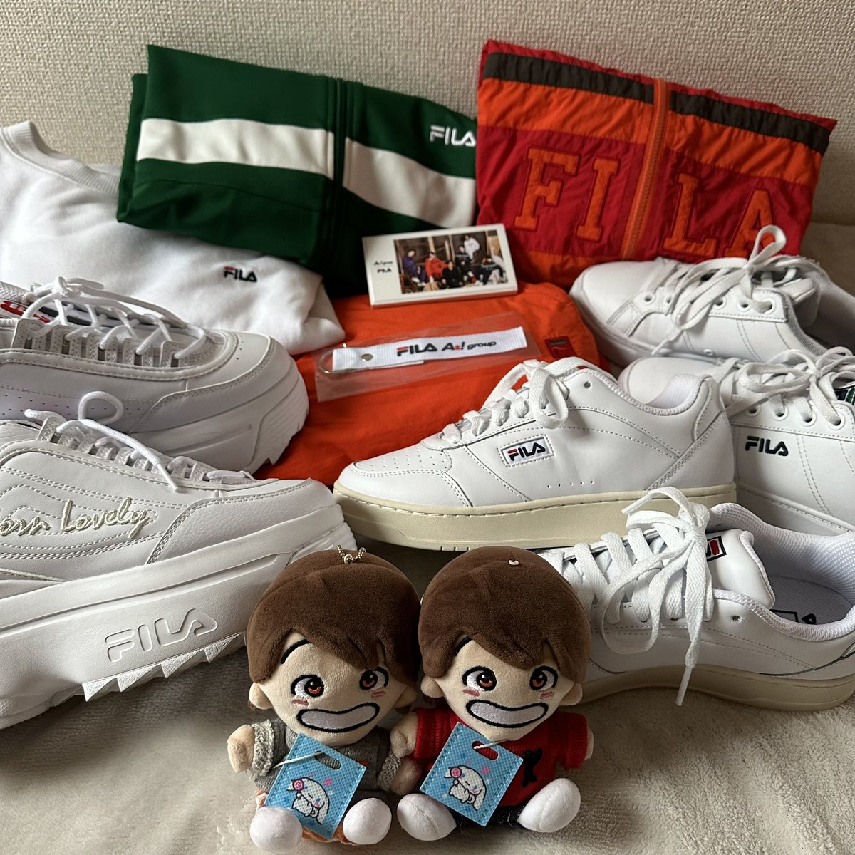 a_taiche___'s tweet photo. FILA、緑ジャージ届いた👕
大晴くんが着用してて売られてたものは、これで全部買えたかな😌
短い期間だったけど、最高にかっこいい大晴くん見れて嬉しかった🥲🥲ありがとうございました
これからもたくさん使わせていた��きます🥲 https://t.co/WgBo1HsH8s