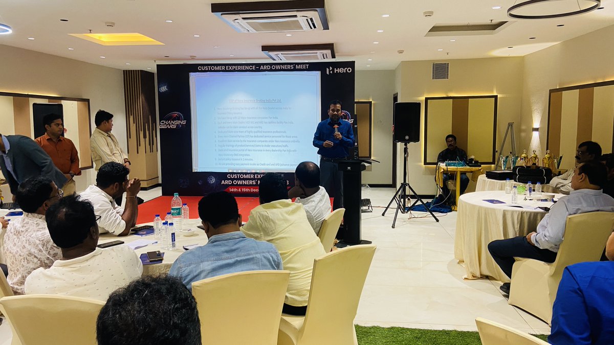 HeroIBIL's tweet photo. 🚗💼 Exciting News from @Hero Insurance Broking! 💼🚗
Our recent channel partner meet in Puri, organized by the dynamic Odisha team, has been nothing short of phenomenal!
#HeroInsurance #ChannelPartnerMeet #TeamWork #Herokabharosa #Insurance https://t.co/XNbNTTqpLM