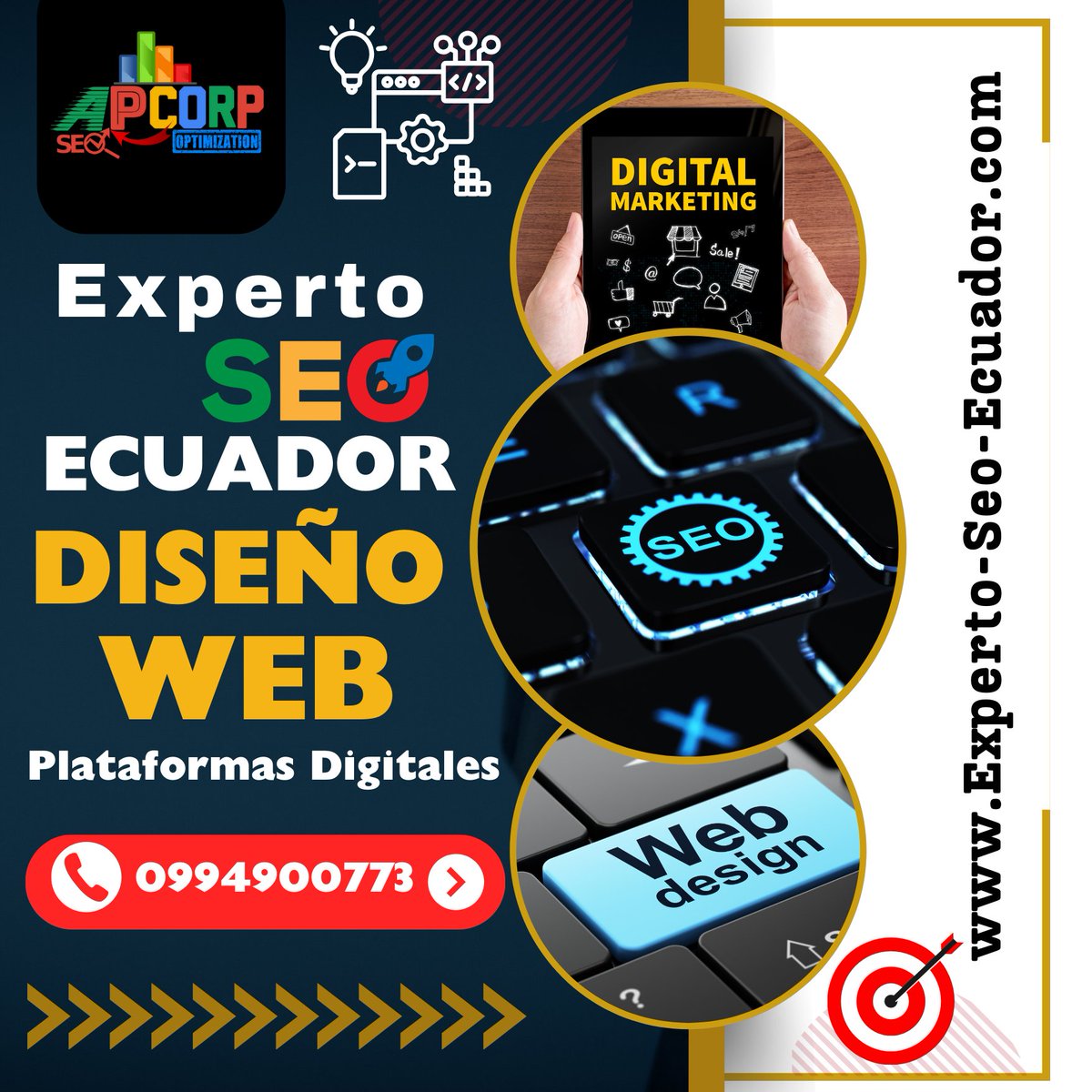 Seo_Ecuador's tweet photo. Experto SEO Ecuador 2024 Consultor Agencia de Posicionamiento Web Guayaquil Machala. Diseño de Páginas Web 🌐 en WordPress #SearchEnginesOptimization 🎯 #SeoOnPage #SeoOffPage
Trabajo 100 % Orgánico
🎯 SMO (Posicionamiento Web #RedesSociales
#SeoWeb
#WebSeo 🥇AP Corp #SeoEcuador https://t.co/cxMfOzFfAH