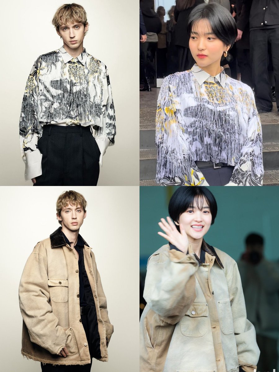 Kim Tae Ri and Troye Sivan wore same <a href="/Prada/">PRADA</a> Men Collection 😆