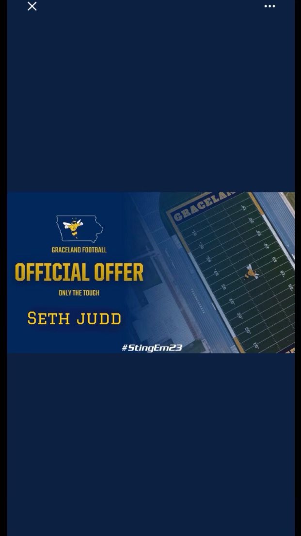 sethjudd5's tweet image. Blessed to receive my 2nd official offer from Graceland University!