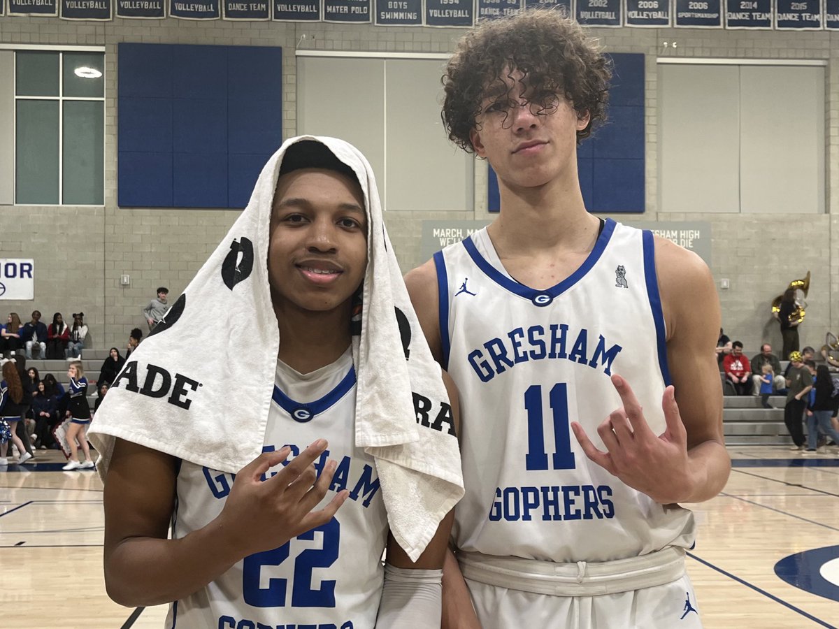 Prep Hoops Oregon (@prephoopsor) on Twitter photo Dominating the action tonight for <a href="/GophersGresham/">Gresham Gophers Basketball</a> both inside and outside tonight was this duo. <a href="/NateGilkey_11/">Nate Gilkey</a> patrolled the paint with 13 points and 17 rebounds, while <a href="/rjballer22/">RJ Alexander</a> snipped away from the arc with 6 threes, finishing with 22 points. Dominating the action tonight for <a href="/GophersGresham/">Gresham Gophers Basketball</a> both inside and outside tonight was this duo. <a href="/NateGilkey_11/">Nate Gilkey</a> patrolled the paint with 13 points and 17 rebounds, while <a href="/rjballer22/">RJ Alexander</a> snipped away from the arc with 6 threes, finishing with 22 points.