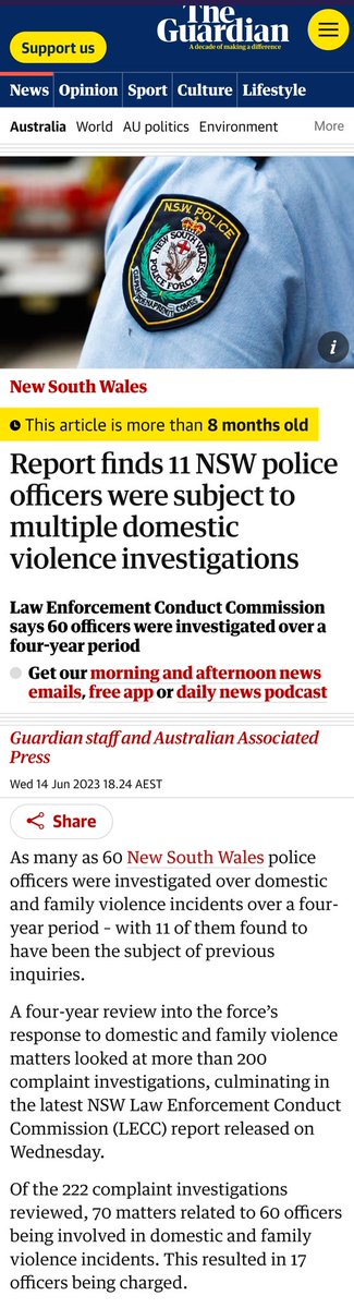 SerkanTheWriter's tweet photo. 🚨 WATCH: Killer NSW Cop attacked Indigenous Man in 2020, went unpunished and has now allegedly murdered two men 🚨

NSW Police officer Beau Lamarre-Condon should never had access to police weapons after this shocking incident in 2020.

But NSW Police did their own "internal investigation" and cleared him. 

Mr Lamarre-Condon - who is alleged to have stalked and then murdered his ex-partner and his boyfriend using a police gun - is the son of a senior NSW police officer.

Research shows police to be involved as perpetrators of familial and relationship violence much higher than the community averages.