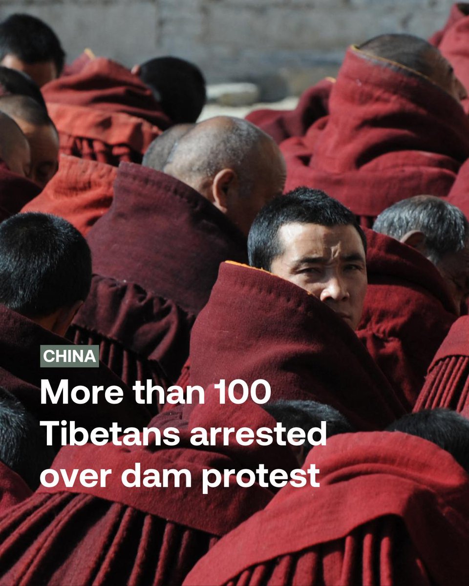 Exclusive: Chinese officials arrested more than 100 Tibetan monks and other ethnic Tibetans in China’s southwestern Sichuan province on Thursday to quell protests against a massive dam project that would destroy six monasteries and force the relocation of villages.