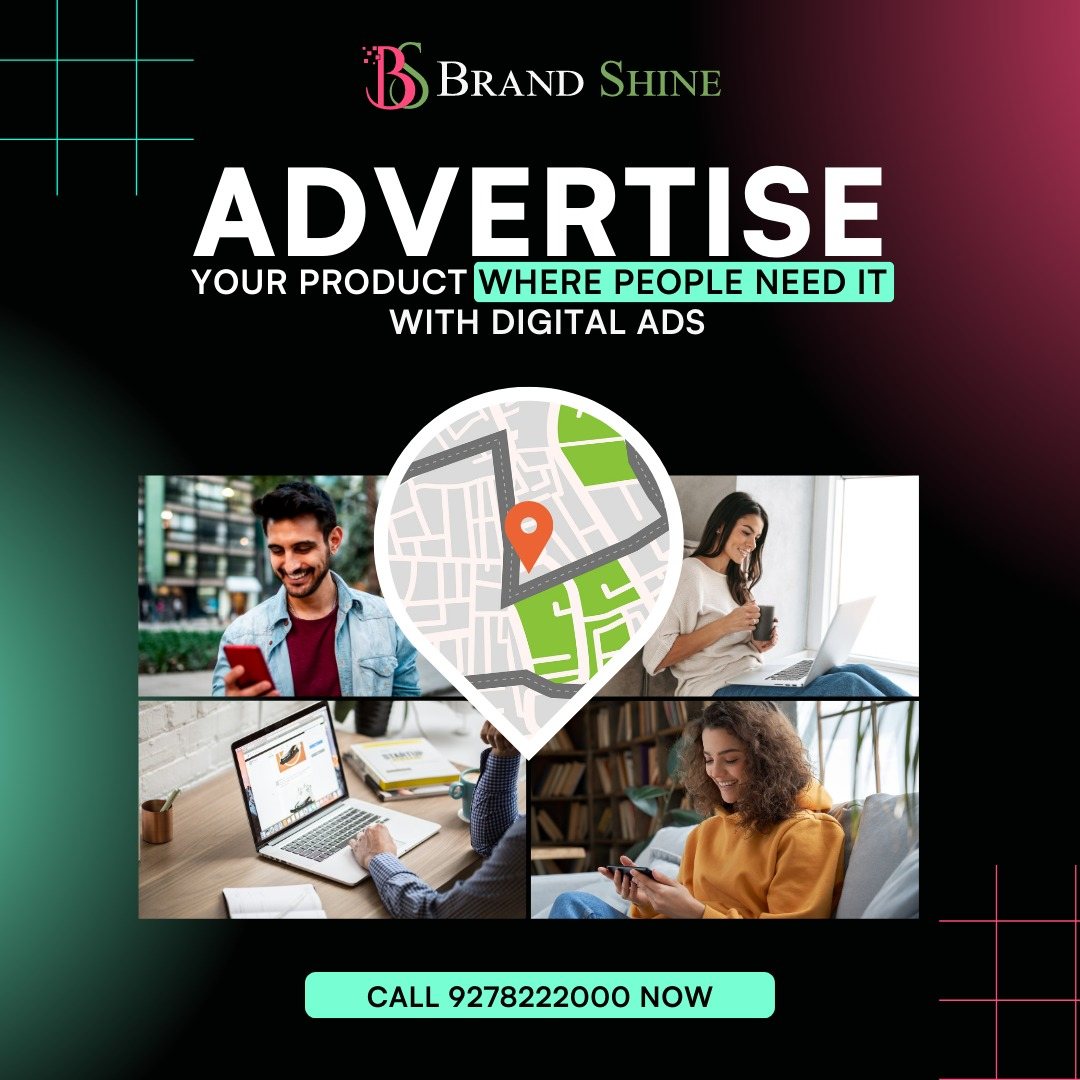 Digital Ads help your business to reach your potential clients' exact location.

Call 9278-222-000 or visit brandshine.in to get a customized advertising strategy for your business.

#advertising #business #digitalads #businessowners #servicebusiness #productbusiness