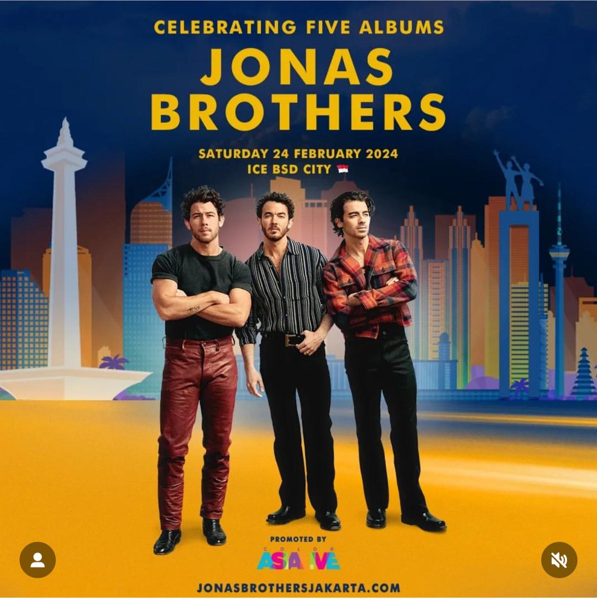 Ariefier's tweet photo. WTS - JONAS BROTHERS

Hi guys, mau jual tiket jonas brothers 2 tiket GOLDEN festival nih. 
dijual karna gajadi dateng. yang minat DM/Rep ya!

mau jual rugi aja guys!! Jauh bgt harganya 😭

#WTS #JonasBrothersTheTour #tiket #goldenfestival https://t.co/LbM3EwKsHp
