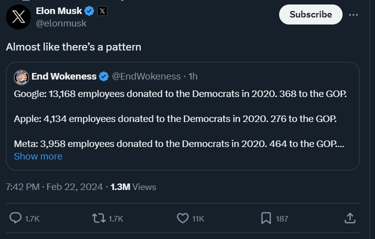 Nothing drives tech capitalists more insane than the realization that the vast majority of the people doing the actual work of technological innovation are libs