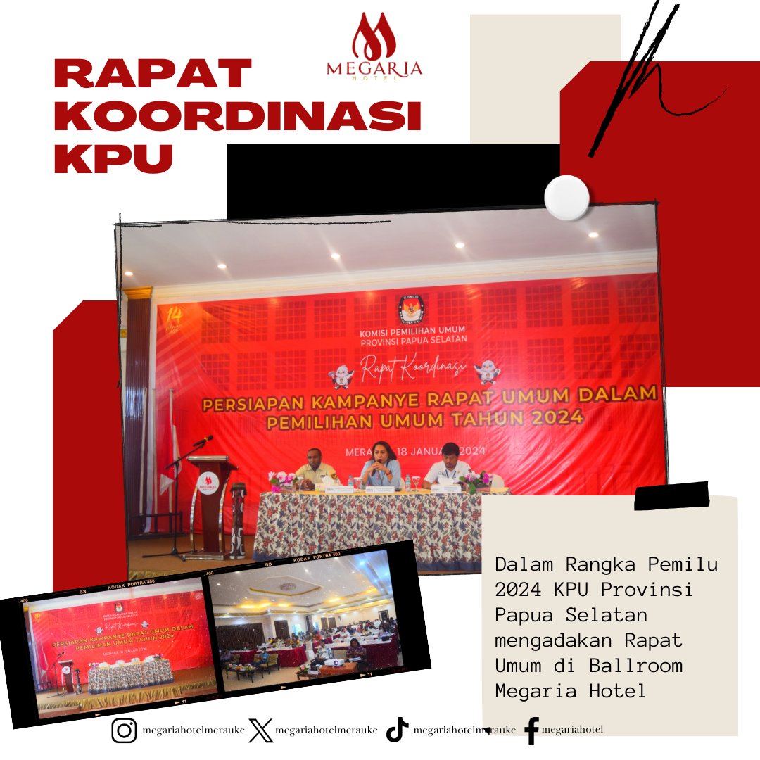 MegariaHotel's tweet photo. Yuk, Intip Kegiatan Dan Acara Di Megaria Hotel!

Megaria Hotel “Where Comfort is Everything”
🏨Jl. Raya Mandala No. 166 Merauke - Papua
☎ (0971) 321932
📱 0813-3504-2447

#megariahotel #staycation #hall #kpu #pemilu #pemilu2024 https://t.co/fx4Aign6OG