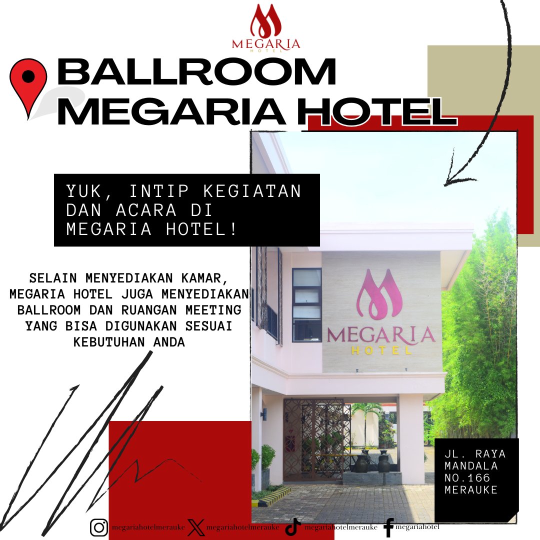 MegariaHotel's tweet photo. Yuk, Intip Kegiatan Dan Acara Di Megaria Hotel!

Megaria Hotel “Where Comfort is Everything”
🏨Jl. Raya Mandala No. 166 Merauke - Papua
☎ (0971) 321932
📱 0813-3504-2447

#megariahotel #staycation #hall #kpu #pemilu #pemilu2024 https://t.co/fx4Aign6OG