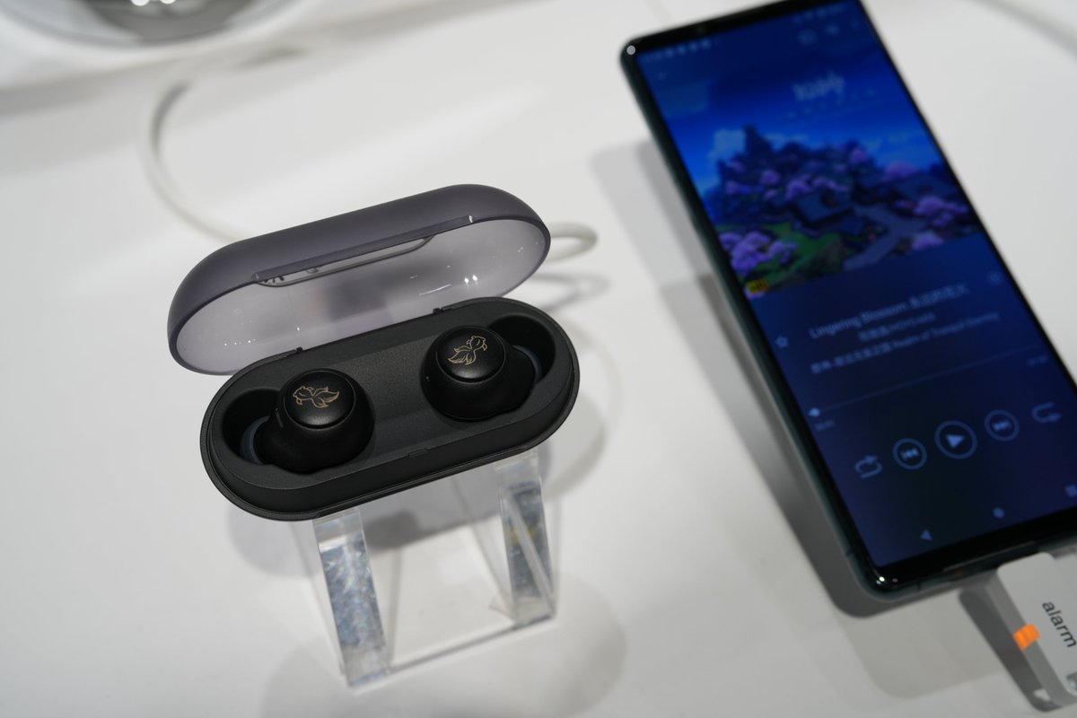 【希少】SONY WF-C500 原神コラボ　ブラック　完品 原神』× Sony Store コラボレーションモデル発売記念イベント