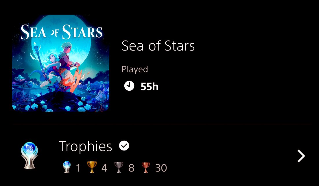 gcplathunter's tweet image. I completely understand now why ppl had this as a GOTY contender, holy damn was #SeaOfStars good!!  An epic journey, one that brought me to (happy) tears.

55hrs seems too short of time spent w/ everyone.  And that True Ending w/ the hug scene…😭😭

#PS5 #SabotageStudio
