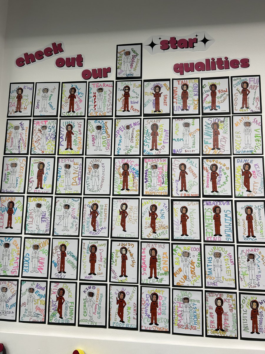 A new year a new display for 5/6 Galaxy at Bayanami Public School. Smashing it with @MissMallenJ Talking about star qualities #talent #pixton #space #positivity @Pixton