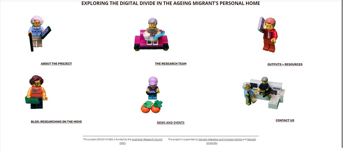 Earvin Charles B. Cabalquinto, PhD (@earvsc) on Twitter photo It's LIVE. Sharing the project website of my DECRA Fellowship, funded by the <a href="/arc_gov_au/">Australian Research Council</a>. It contains a range of information about the project. I also used Lego to visualise the lived experiences of ageing migrants in a digital world. Link:exploringdigitaldivide.wordpress.com. Let's connect! It's LIVE. Sharing the project website of my DECRA Fellowship, funded by the <a href="/arc_gov_au/">Australian Research Council</a>. It contains a range of information about the project. I also used Lego to visualise the lived experiences of ageing migrants in a digital world. Link:exploringdigitaldivide.wordpress.com. Let's connect!